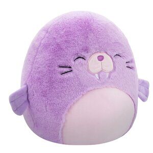 Squishmallows FuzzAMallow Official 12" WINNIE the Purple Walrus - Ultra Soft
